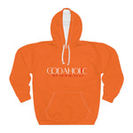 Load image into Gallery viewer, Orange Godaholic Unisex Hoodie - Perfect for Faith Lovers, Cozy Style, Gift for Holidays, Casual Wear, Everyday Comfort