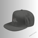 Load image into Gallery viewer, Charcoal Grey God Overcomes Discrimination Snapback Hat with Unique Design, Casual Cap, Streetwear Accessory, Gift for Him/Her, Fashionable Headwear