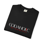Load image into Gallery viewer, Black Godaholic Unisex Garment-Dyed T-shirt