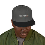 Load image into Gallery viewer, Charcoal Grey Godaholic Snapback Hat with Unique Design, Casual Cap, Streetwear Accessory, Gift for Him/Her, Fashionable Headwear