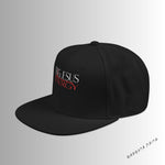 Load image into Gallery viewer, Black Embroidered Snapback Hat with Unique Design, Casual Cap, Streetwear Accessory, Gift for Him/Her, Fashionable Headwear