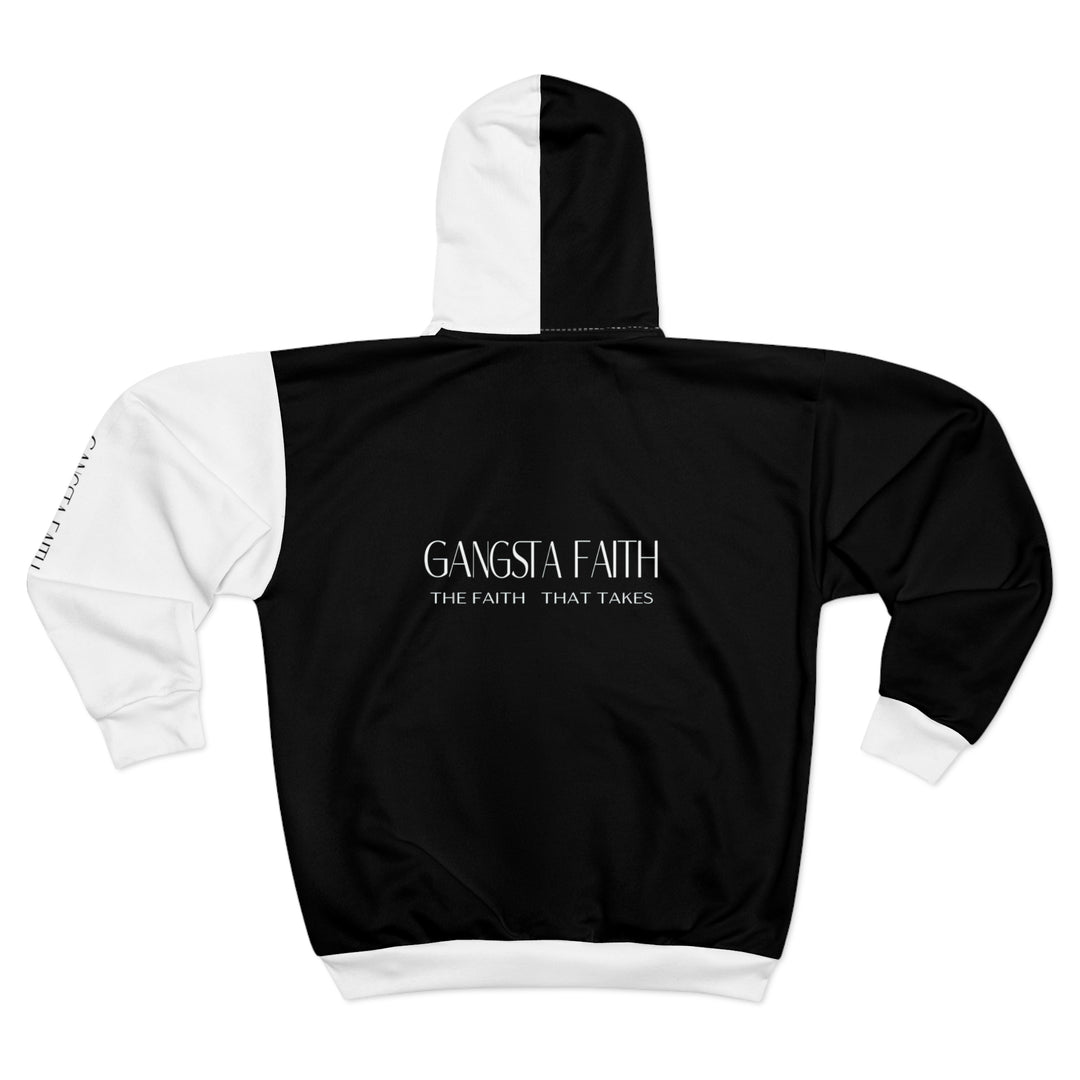 Gangsta Faith Cool Christian Unisex Zip Hoodie