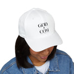 Load image into Gallery viewer, White G.O.D. Embroidered Cap, Spiritual Headwear, Gift for Faith-Based Events, Daily Wear, Adjustable Closure Hat