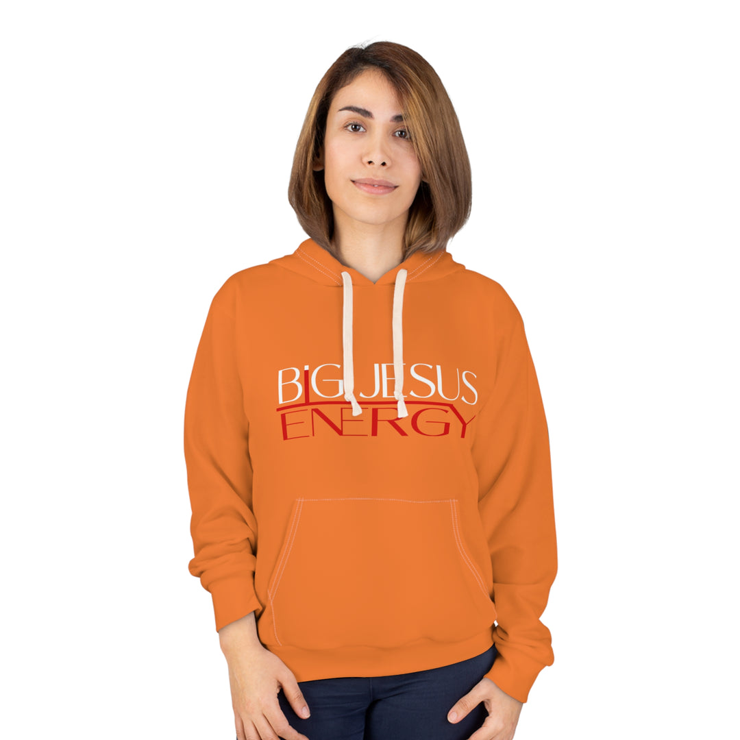 Crusta Black Big Jesus Energy Unisex Pullover Hoodie | Faith Apparel, Christian Gift, Inspirational Wear, Gift for Him/Her, Cozy Church Hoodie