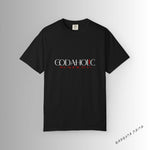 Load image into Gallery viewer, Black Godaholic Unisex Garment-Dyed T-shirt