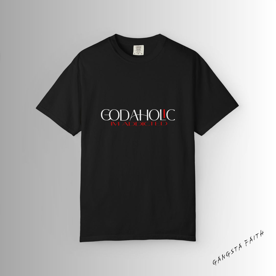 Black Godaholic Unisex Garment-Dyed T-shirt