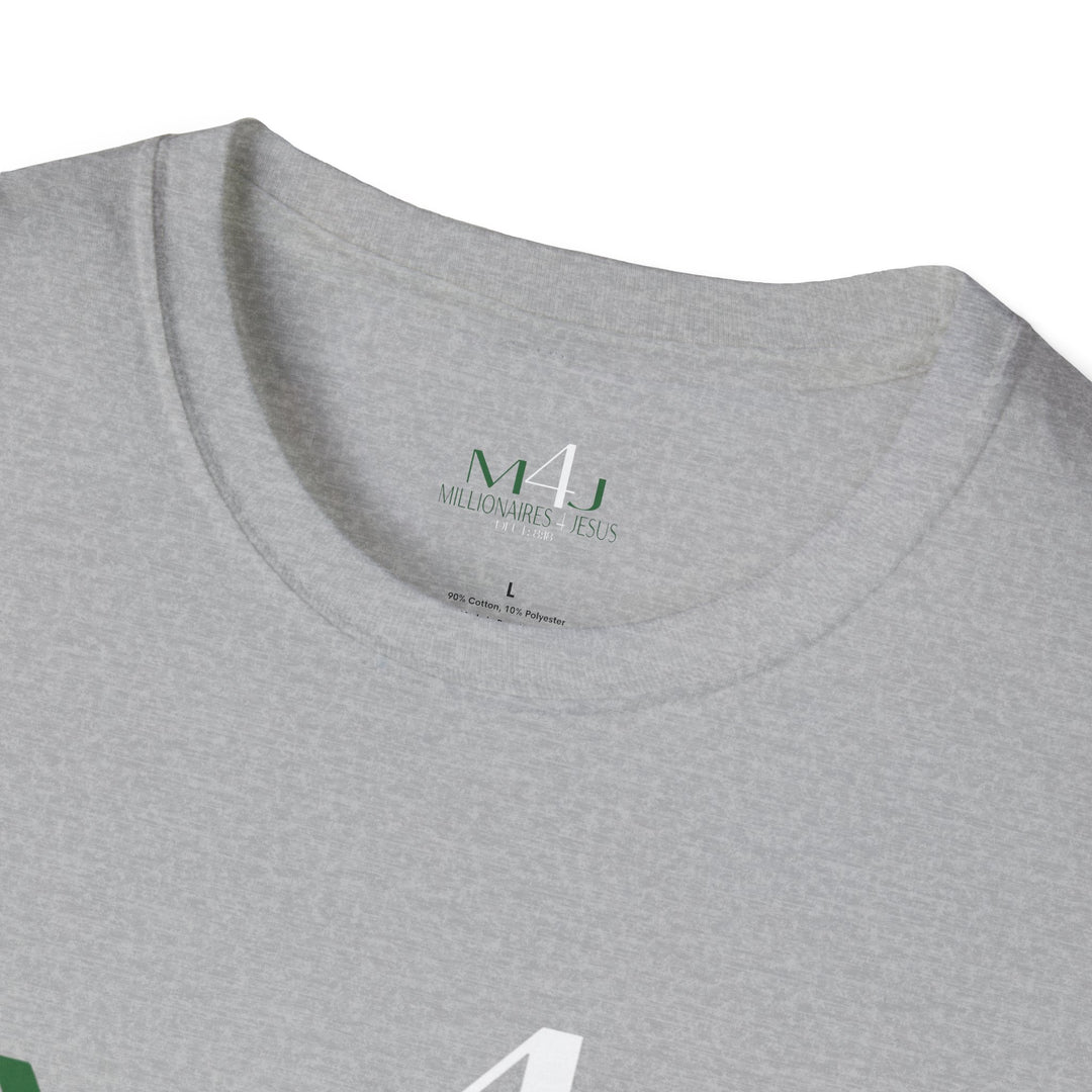 Sport Grey  M4J/Millionaires for Jesus  Unisex Softstyle T-Shirt White & Black 1