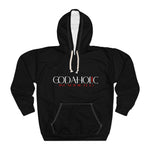 Load image into Gallery viewer, Black Godaholic Unisex Hoodie - Perfect for Faith Lovers, Cozy Style, Gift for Holidays, Casual Wear, Everyday Comfort