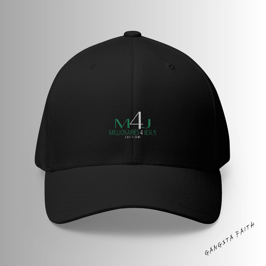 Black Millionaires 4 Jesus Embroidered Cap, Spiritual Headwear, Gift for Faith-Based Events, Daily Wear, Adjustable Closure Hat