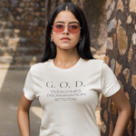 Load image into Gallery viewer, God Overcomes Discrimination T‑Shirt — Faith-Inspired Minimalist Tee