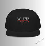 Load image into Gallery viewer, Black Embroidered Snapback Hat with Unique Design, Casual Cap, Streetwear Accessory, Gift for Him/Her, Fashionable Headwear