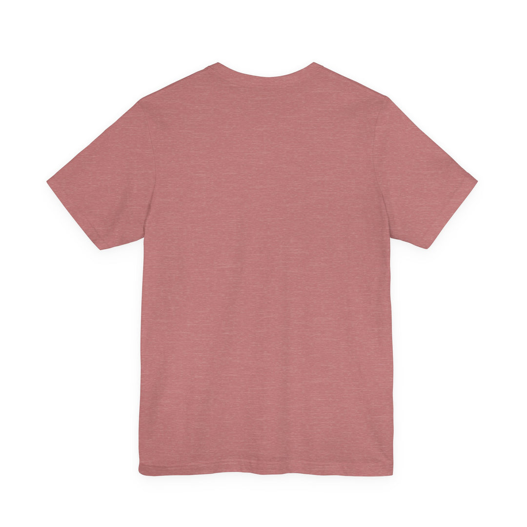 Heather Mauve G.O.D. Short Sleeve Tee | Casual Unisex Wear, Spiritual Fashion, Gift for Friends, Everyday Comfort, Stylish Statement