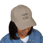 Load image into Gallery viewer, Khaki G.O.D. Embroidered Cap, Spiritual Headwear, Gift for Faith-Based Events, Daily Wear, Adjustable Closure Hat
