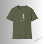 Load image into Gallery viewer, Military Green M4J/Millionaires for Jesus  Unisex Softstyle T-Shirt White & Black