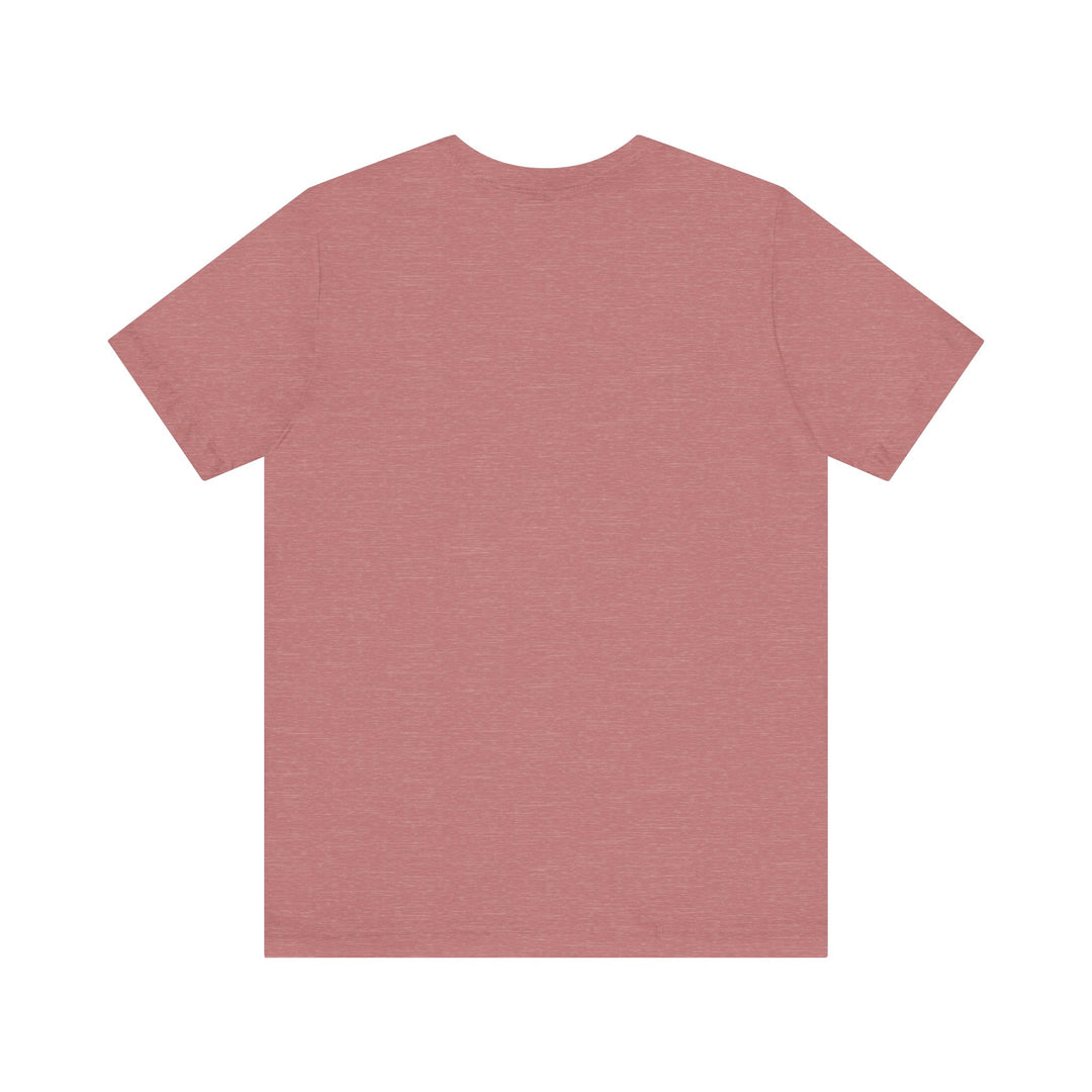 Heather Mauve G.O.D. Short Sleeve Tee | Casual Unisex Wear, Spiritual Fashion, Gift for Friends, Everyday Comfort, Stylish Statement