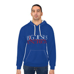 Load image into Gallery viewer, Dark Blue Black Big Jesus Energy Unisex Pullover Hoodie | Faith Apparel, Christian Gift, Inspirational Wear, Gift for Him/Her, Cozy Church Hoodie