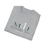 Load image into Gallery viewer, Sport Grey  M4J/Millionaires for Jesus  Unisex Softstyle T-Shirt White & Black 1