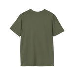 Load image into Gallery viewer, Military Green M4J/Millionaires for Jesus  Unisex Softstyle T-Shirt White & Black