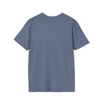 Load image into Gallery viewer, Heather Indigo M4J/Millionaires for Jesus  Unisex Softstyle T-Shirt White & Black