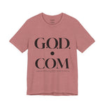 Load image into Gallery viewer, Heather Mauve G.O.D. Short Sleeve Tee | Casual Unisex Wear, Spiritual Fashion, Gift for Friends, Everyday Comfort, Stylish Statement