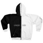 Load image into Gallery viewer, Gangsta Faith Cool Christian Unisex Zip Hoodie