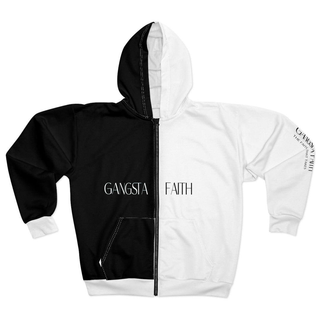 Gangsta Faith Cool Christian Unisex Zip Hoodie