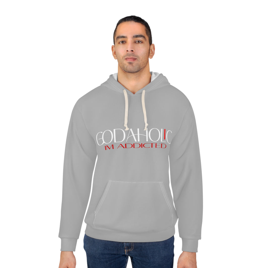 Light Grey Godaholic Unisex Hoodie - Perfect for Faith Lovers, Cozy Style, Gift for Holidays, Casual Wear, Everyday Comfort