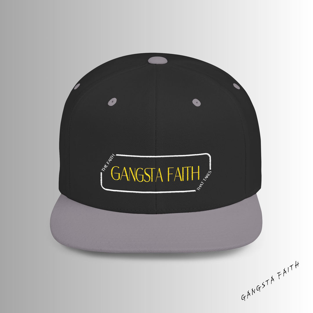 Gangsta Faith Flat Bill Christian Cap