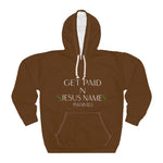 Load image into Gallery viewer, Brown Get Paid in Jesus Unisex Pullover Hoodie