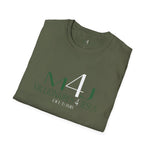 Load image into Gallery viewer, Military Green M4J/Millionaires for Jesus  Unisex Softstyle T-Shirt White & Black