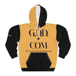 Load image into Gallery viewer, GOD.COM Unisex Hoodie - God Overcomes Discrimination Design