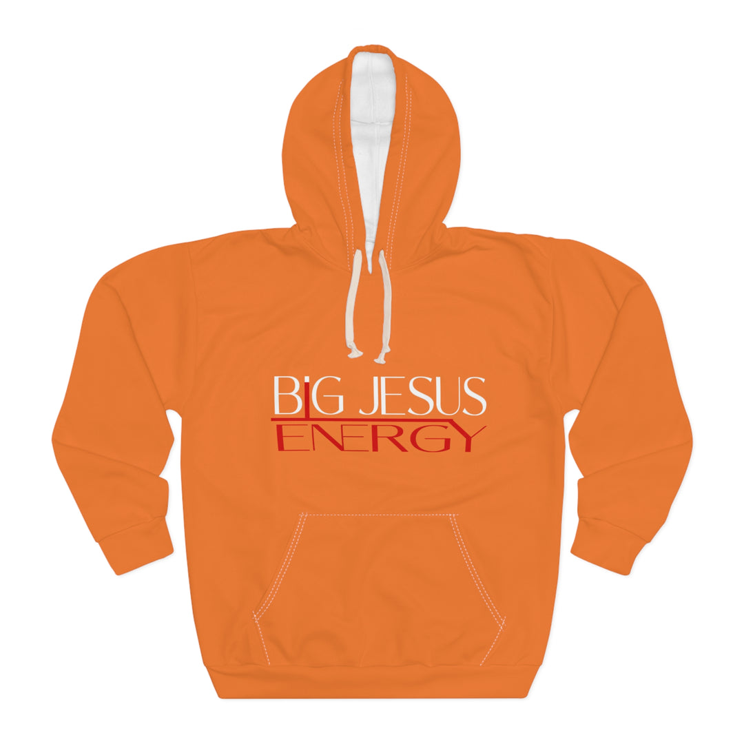 Crusta Black Big Jesus Energy Unisex Pullover Hoodie | Faith Apparel, Christian Gift, Inspirational Wear, Gift for Him/Her, Cozy Church Hoodie
