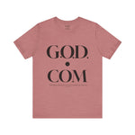 Load image into Gallery viewer, Heather Mauve G.O.D. Short Sleeve Tee | Casual Unisex Wear, Spiritual Fashion, Gift for Friends, Everyday Comfort, Stylish Statement