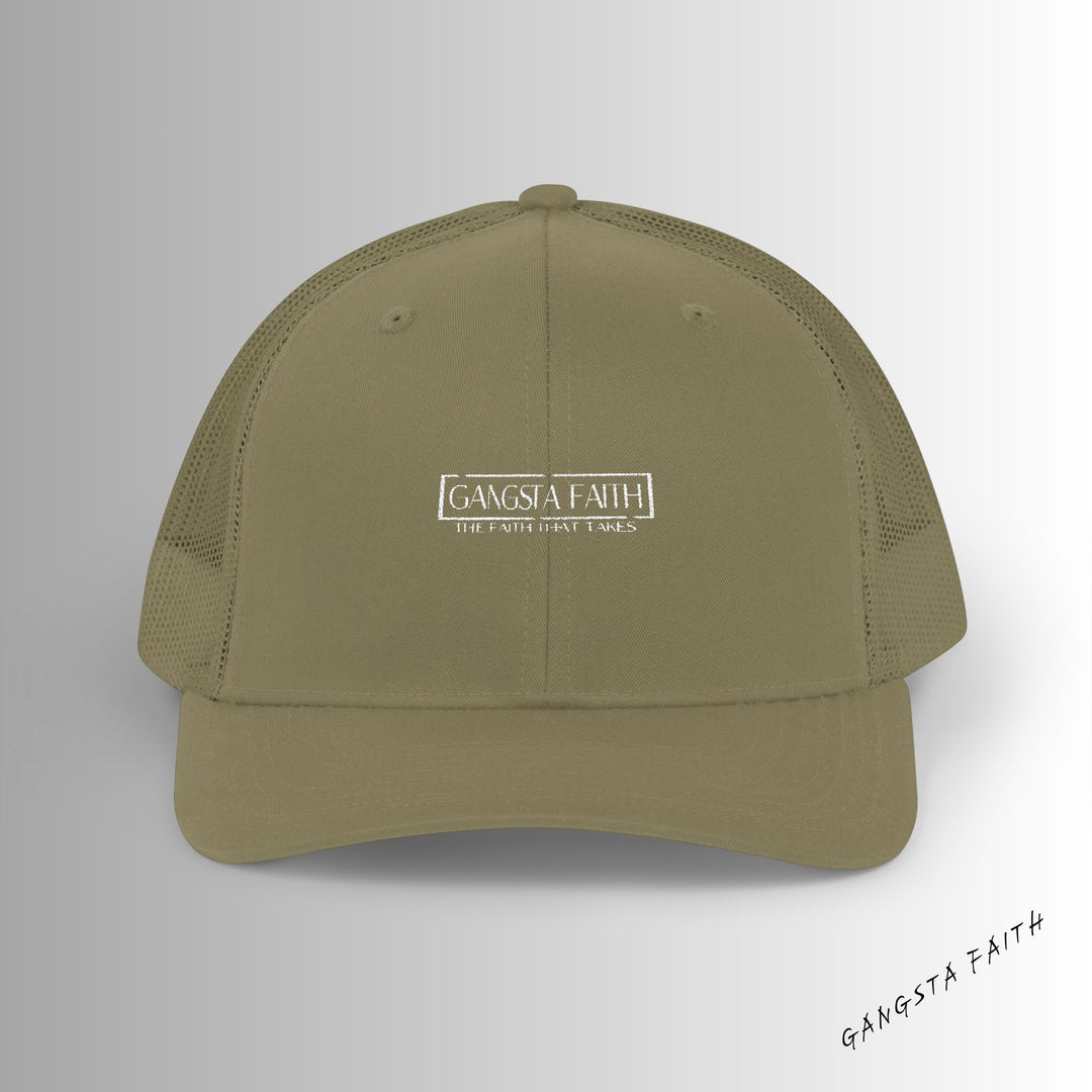 Crown Embroidered Snapback Trucker Faith Cap
