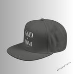 Load image into Gallery viewer, G.O.D. Grey Snapback Hat with Unique Design, Casual Cap, Streetwear Accessory, Gift for Him/Her, Fashionable Headwear