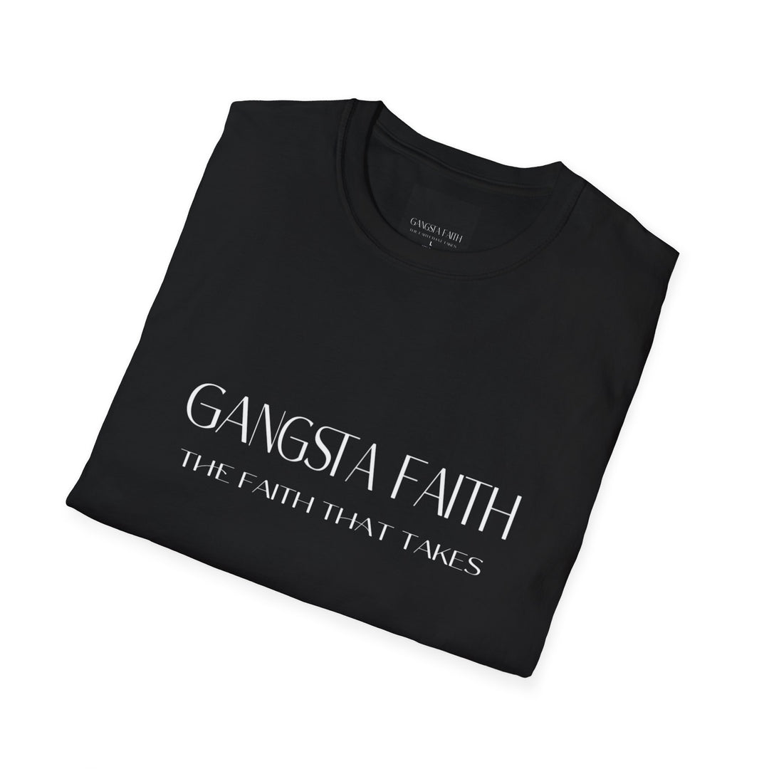 Slylish Gangsta Faith Unisex Christian T-Shirt Black