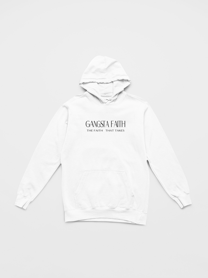 Gangsta Faith Unisex Pullover Hoodie, Inspirational Hoodie
