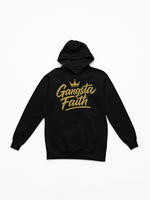 Load image into Gallery viewer, Gangsta Faith Pullover Hoodie — "The Faith That Takes" Crown Inspirational Hoodie Bella Canvas