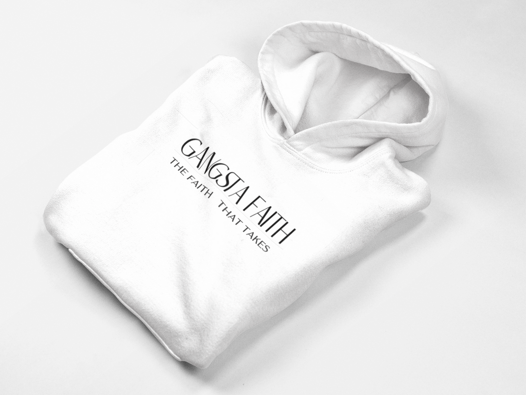 Gangsta Faith Unisex Pullover Hoodie, Inspirational Hoodie