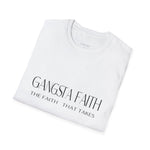 Load image into Gallery viewer, Slylish Gangsta Faith Unisex Christian T-Shirt White

