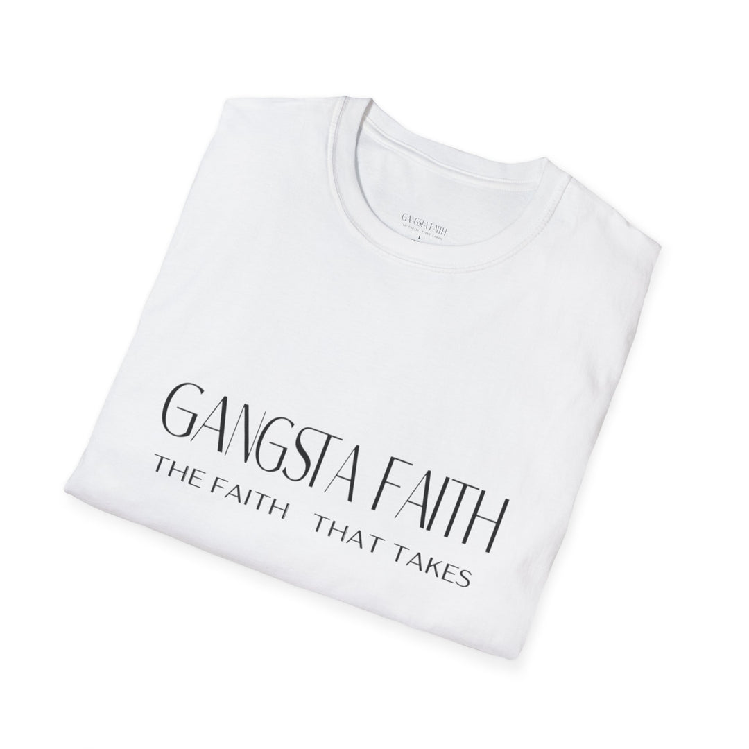 Slylish Gangsta Faith Unisex Christian T-Shirt White