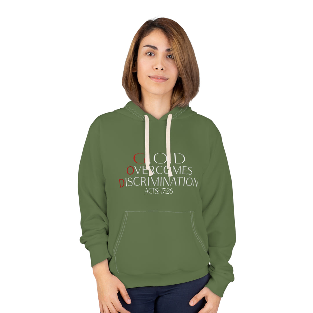 Trailhead Unisex Hoodie - G.O.D Overcomes Discrimination, Cozy Sweatshirt, Inspirational Apparel, Perfect Gift for Advocates, [...]