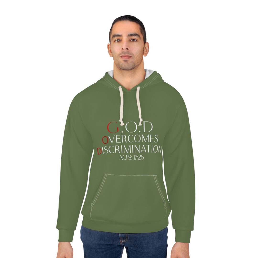 Trailhead Unisex Hoodie - G.O.D Overcomes Discrimination, Cozy Sweatshirt, Inspirational Apparel, Perfect Gift for Advocates, [...]
