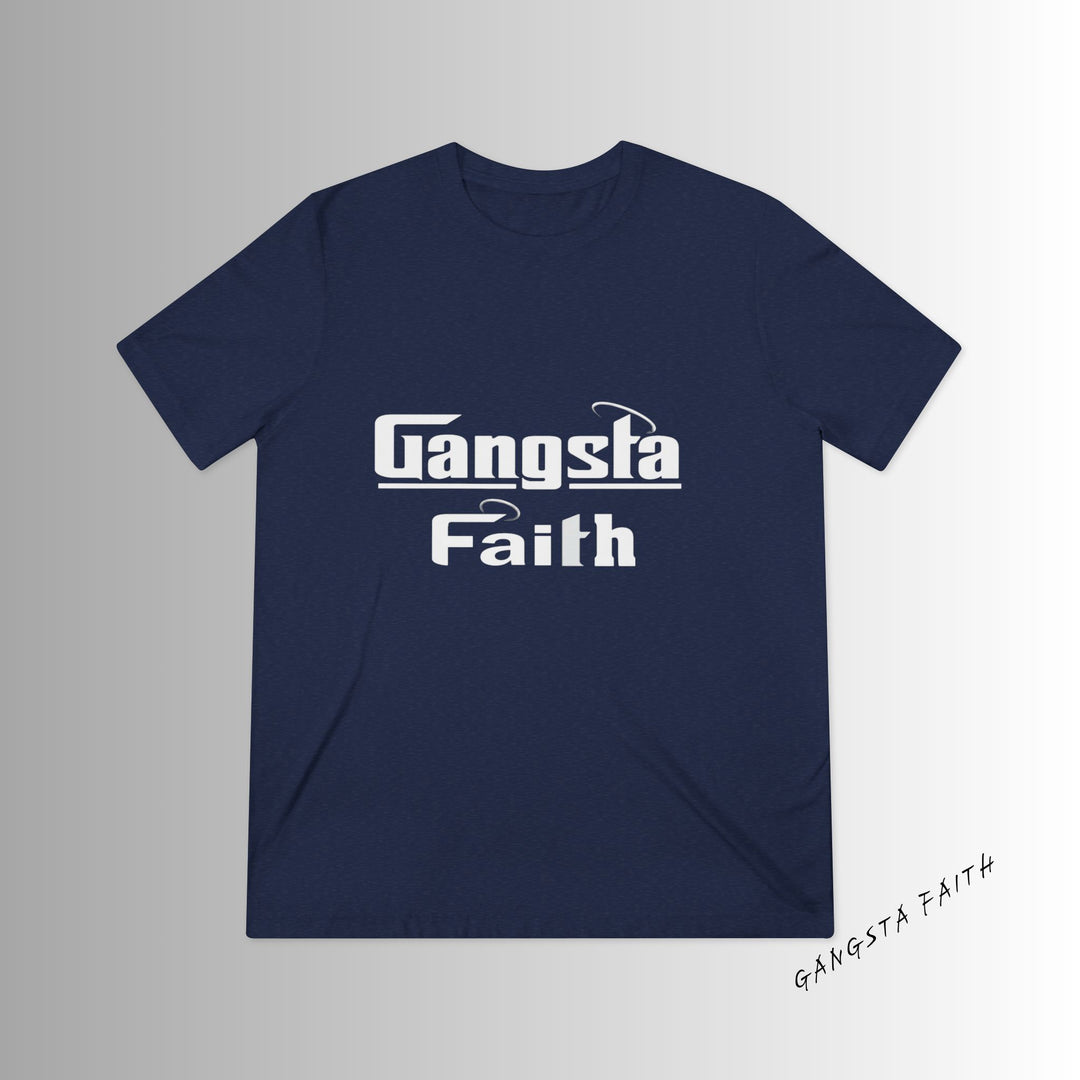 Gangsta Faith Tee — "The Faith That Takes" Dual Halo Christian Graphic Halo T‑Shirt