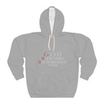 Load image into Gallery viewer, Grey Unisex Hoodie - G.O.D Overcomes Discrimination, Cozy Sweatshirt, Inspirational Apparel, Perfect Gift for Advocates, [...]
