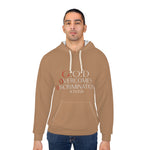 Load image into Gallery viewer, Brown Unisex Hoodie - G.O.D Overcomes Discrimination, Cozy Sweatshirt, Inspirational Apparel, Perfect Gift for Advocates, [...]
