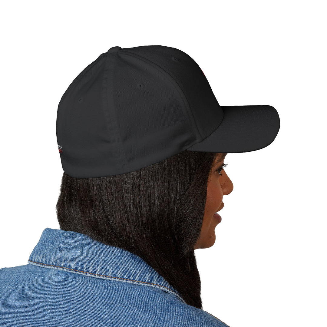 Black Big Jesus Energy Embroidered Cap, Spiritual Headwear, Gift for Faith-Based Events, Daily Wear, Adjustable Closure Hat