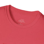Load image into Gallery viewer, Heather Red  God Overcomes Discrimination  Unisex Softstyle T-Shirt Design 1
