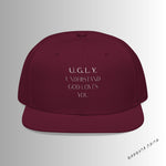 Load image into Gallery viewer, Burgundy U.G.L.Y ( Understand God Loves You ) Snapback Hat with Unique Design, Casual Cap, Streetwear Accessory, Gift for Him/Her, Fashionable Headwear