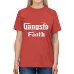 Load image into Gallery viewer, Gangsta Faith Tee — "The Faith That Takes" Dual Halo Christian Graphic Halo T‑Shirt